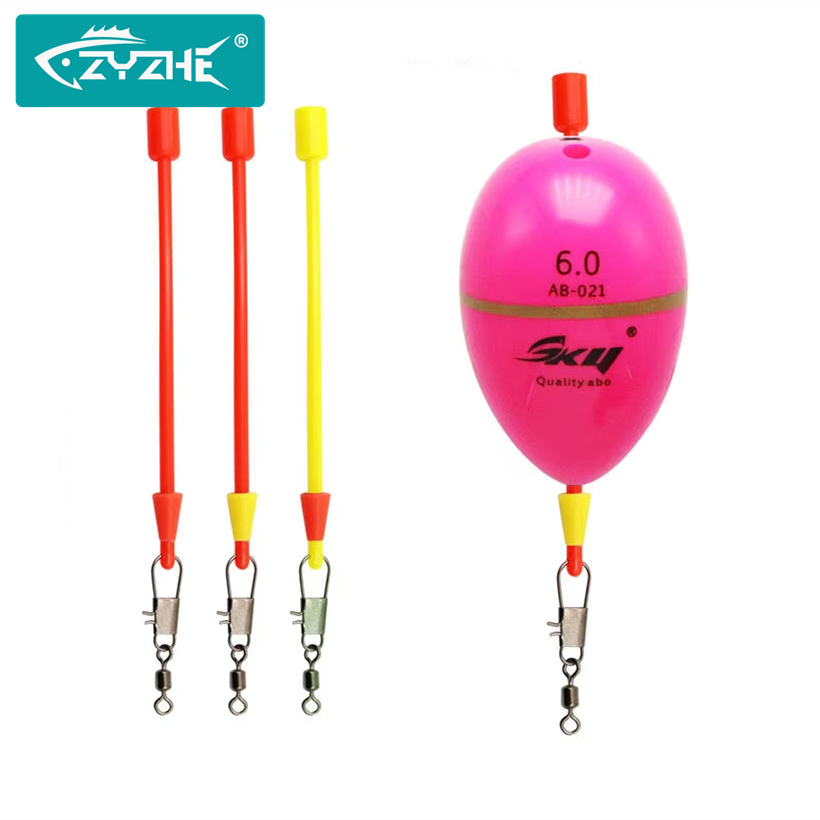 Saltwater Line - ZYZHE 6個/2袋入り 海釣り用フロート接続ラインツール クイックチェンジフロート用フロート接続アクセサリー