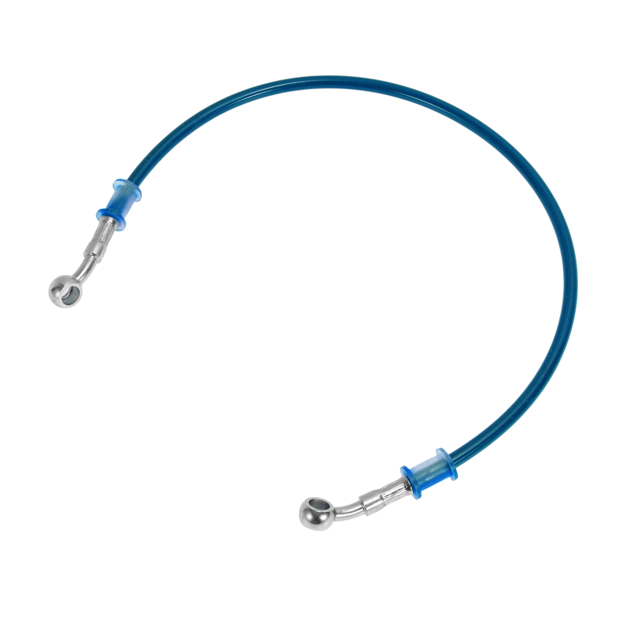 Braided Line - モトフォルティ 60cm バイク用ブレーキクラッチオイルホースライン ブルー