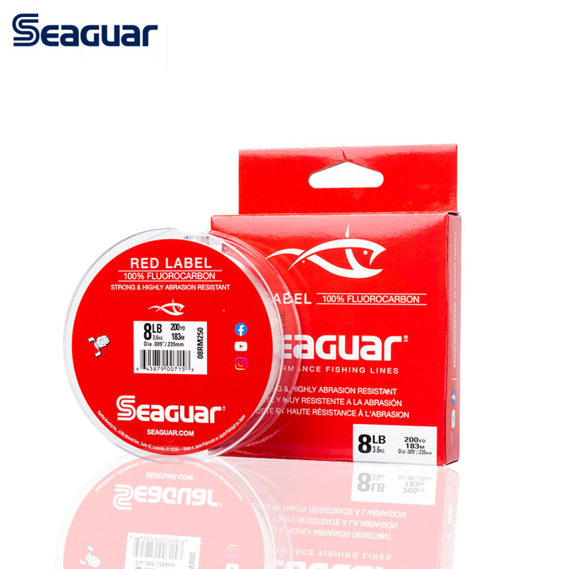 Fluorocarbon Line - SEAGUAR レッドラベル 160M/183M 100%日本製 釣り糸 フロロカーボンライン