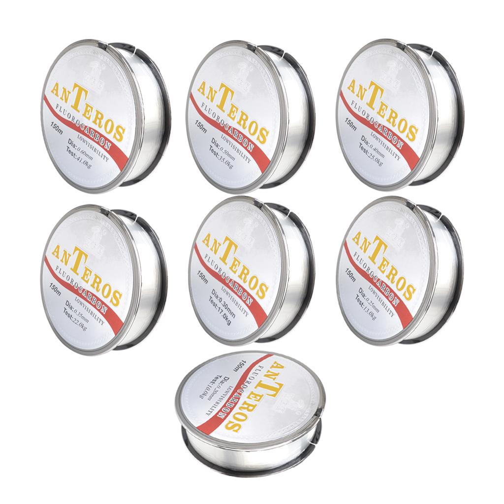 Fluorocarbon Line - フルオロカーボンコーティングされたフィッシングシンク,耐衝撃性,リーダー,150m
