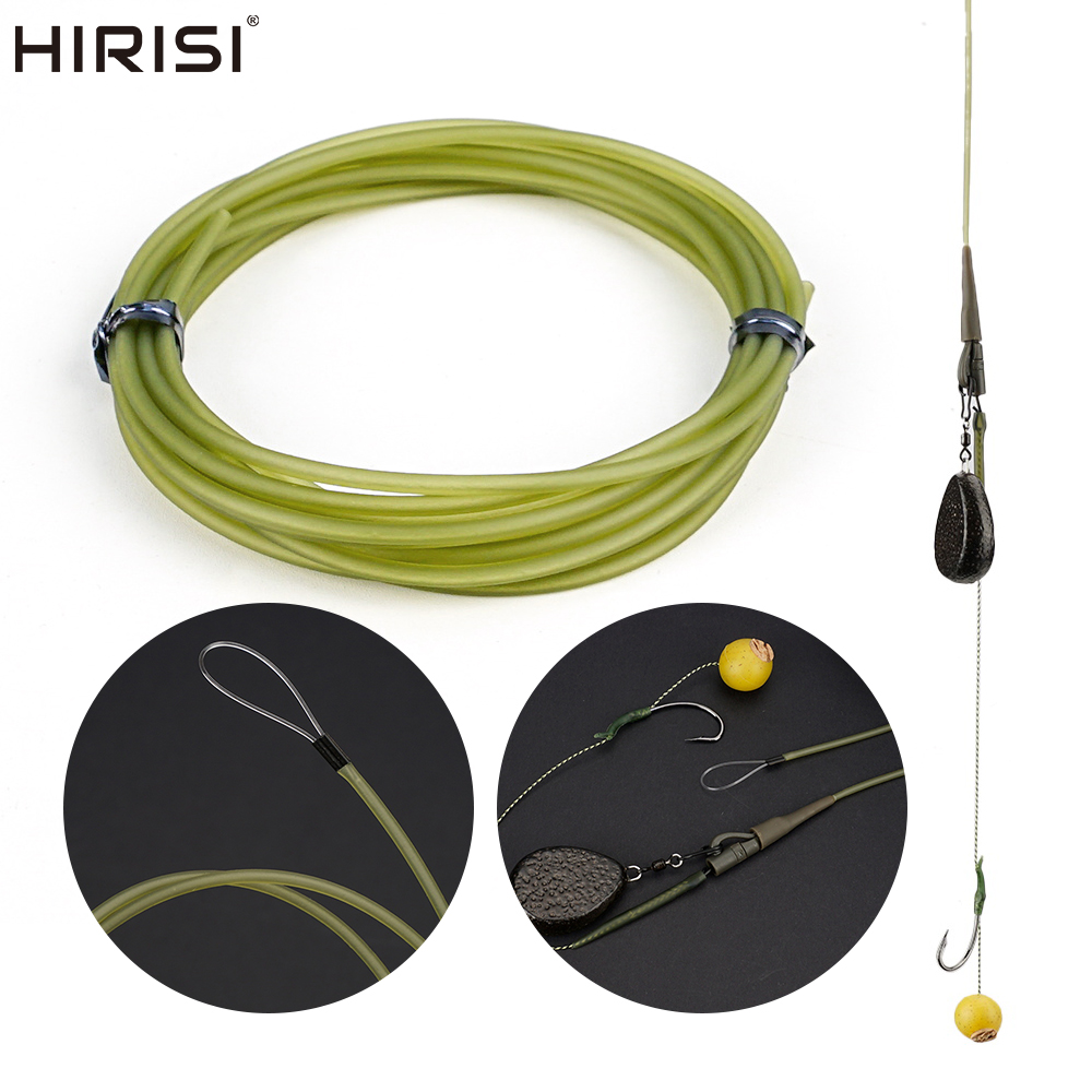 Monofilament Line - ヒリシ AE077 鯉釣り用リグチューブ フックラインスリーブ ソフトリグチューブプロテクター フェイクフィッシングライン