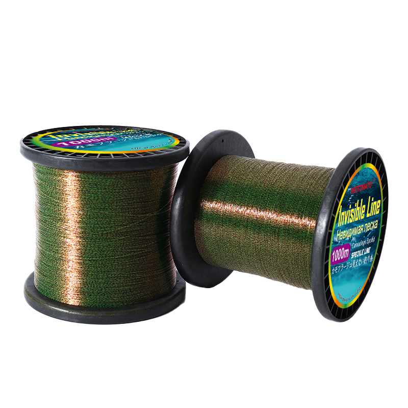 Fluorocarbon Line - 1000 メートルフロロカーボンコーティングされた釣り糸目に見えないライン超強力斑点シンキングナイロンペスカ釣りアクセサリー