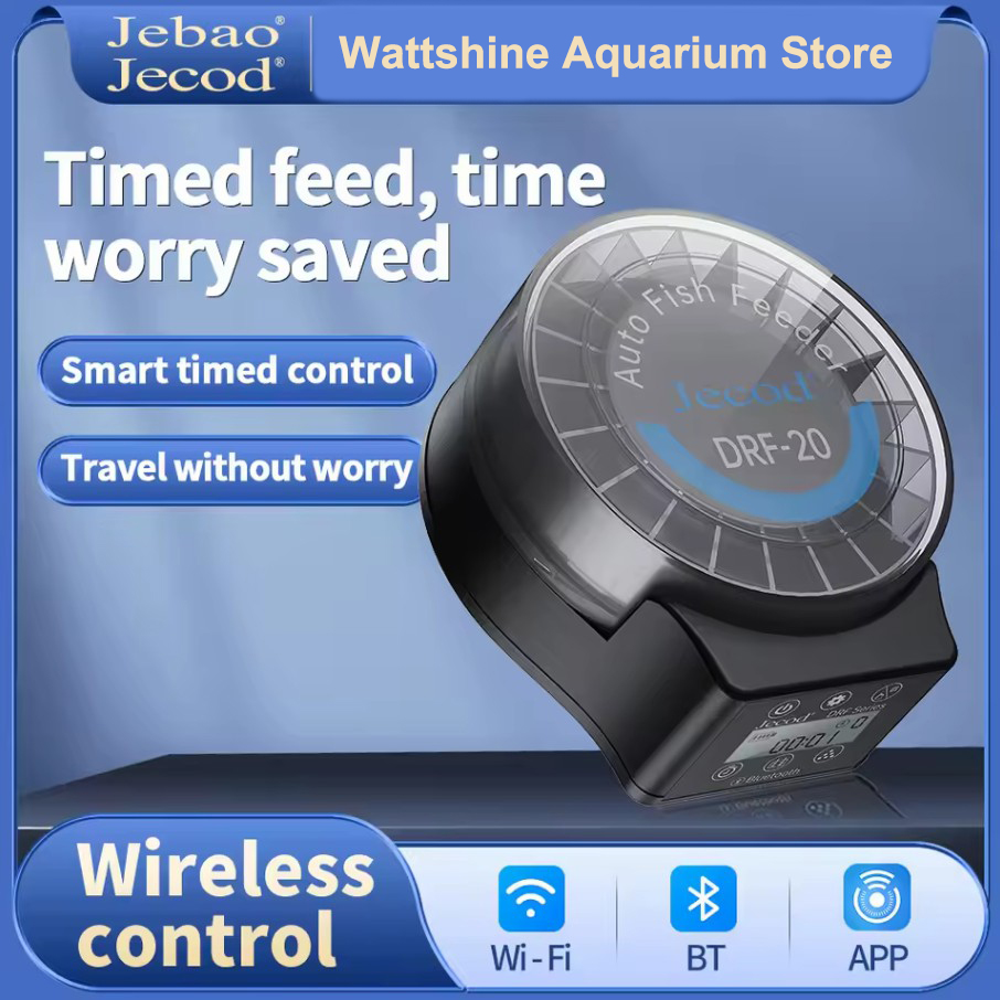 Fishing Line Dispenser - Jebao Jecod DRF自動給餌器 BTリモコン付き デジタルタイミング給餌 フードディスペンサー