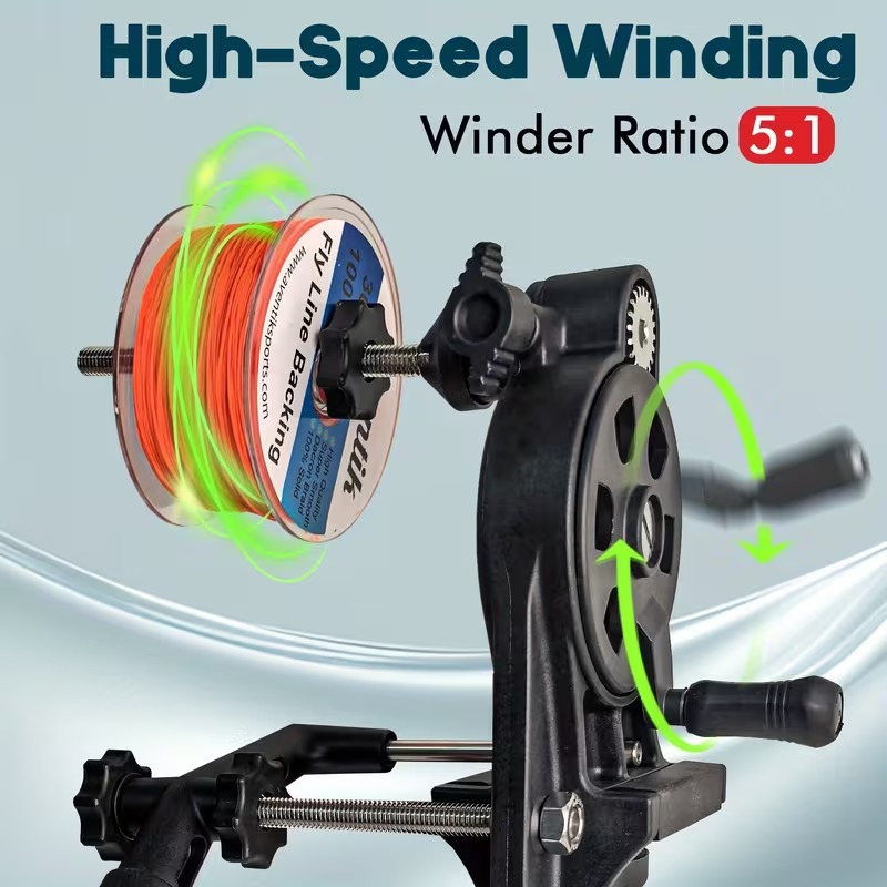 Aventik 釣り糸巻き取り器、5:1高速ギア比の双方向巻 - Fishing Line Dispenser のレビューと価格