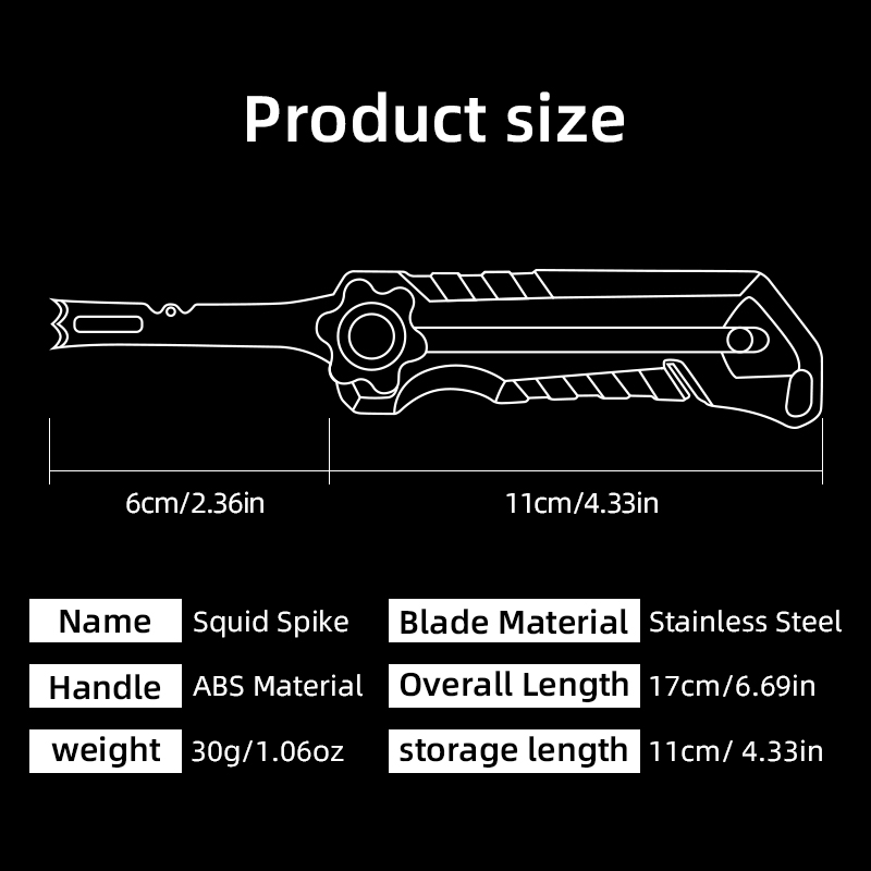 イカナイフ ステンレス鋼 ラインカッター 多機能釣り道具 釣 - Saltwater Line のレビューと価格
