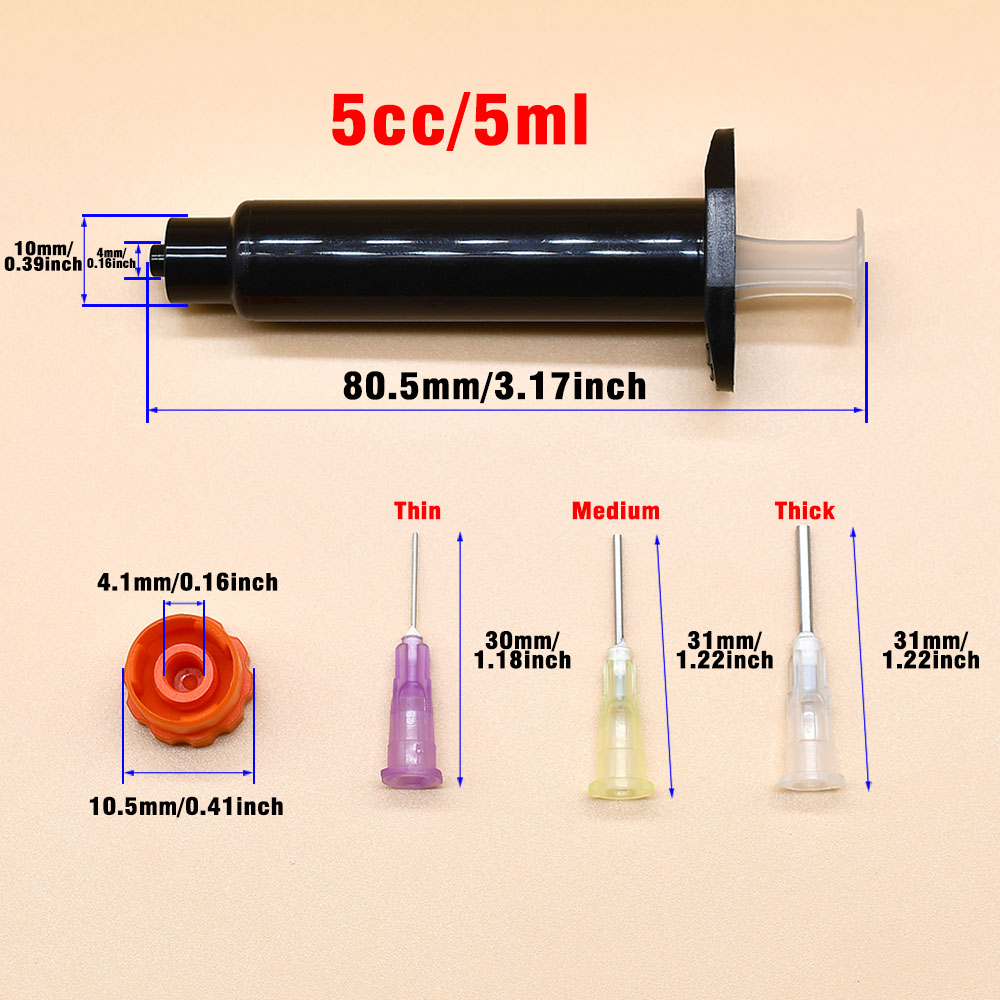 2セット ブラックUVレジン注入シリンジ 3サイズの鈍針チッ - Fishing Line Dispenser のレビューと価格