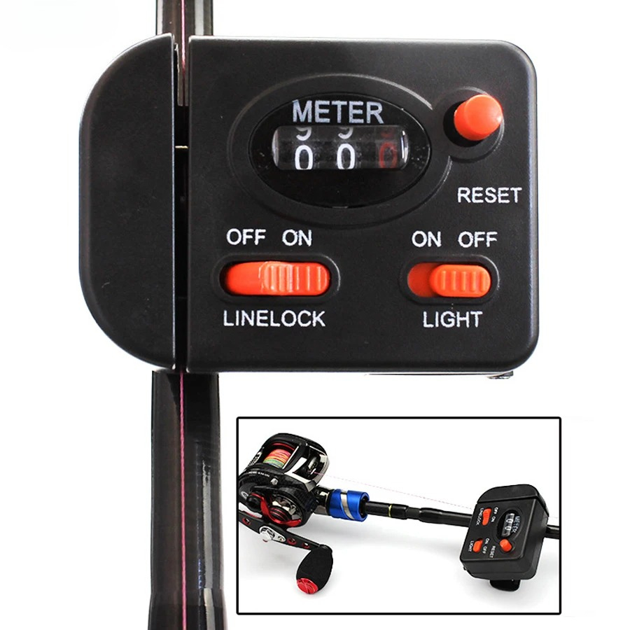デジタル釣り糸カウンターディスプレイ 0-99.9M クリッ - Ice Fishing Line のレビューと価格