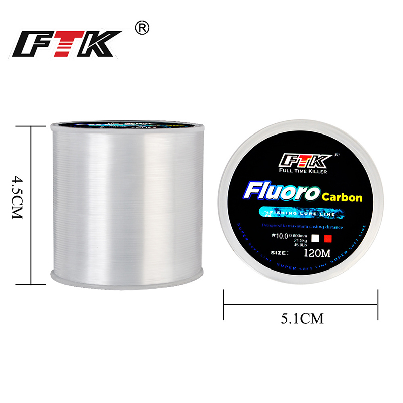 FTK 120 メートル釣り糸 0.2 ミリメートル-0.6 - Fluorocarbon Line のレビューと価格