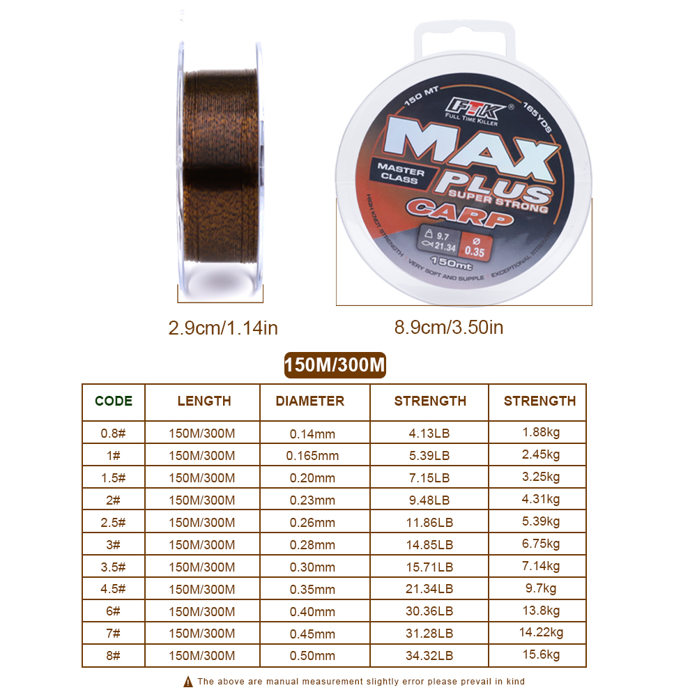 FTK 150 メートル/300 メートル目に見えないフルオ - Fluorocarbon Line のレビューと価格