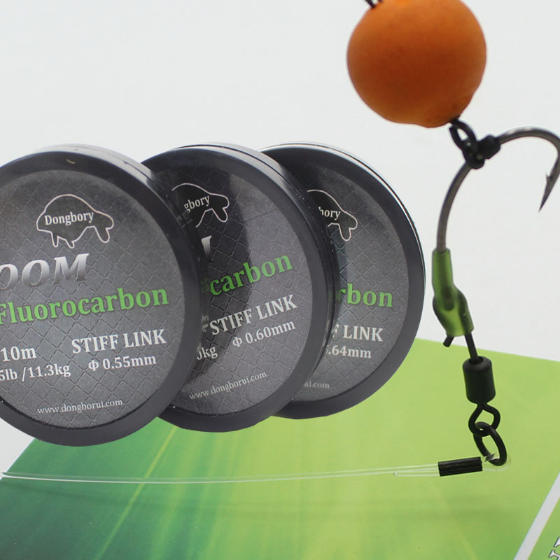 鯉釣りフックリンクブームフルオロカーボン剛性リンクコイライン - Fluorocarbon Line のレビューと価格