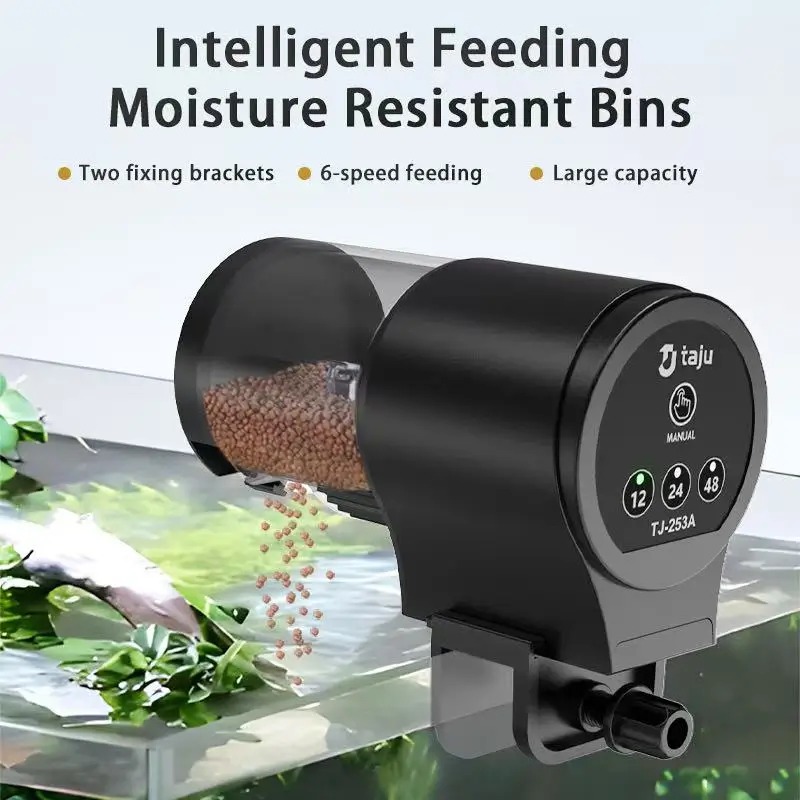 水槽自動給餌器魚/カメ用自動魚給餌器タイマー付き100ml容 - Fishing Line Dispenser のレビューと価格