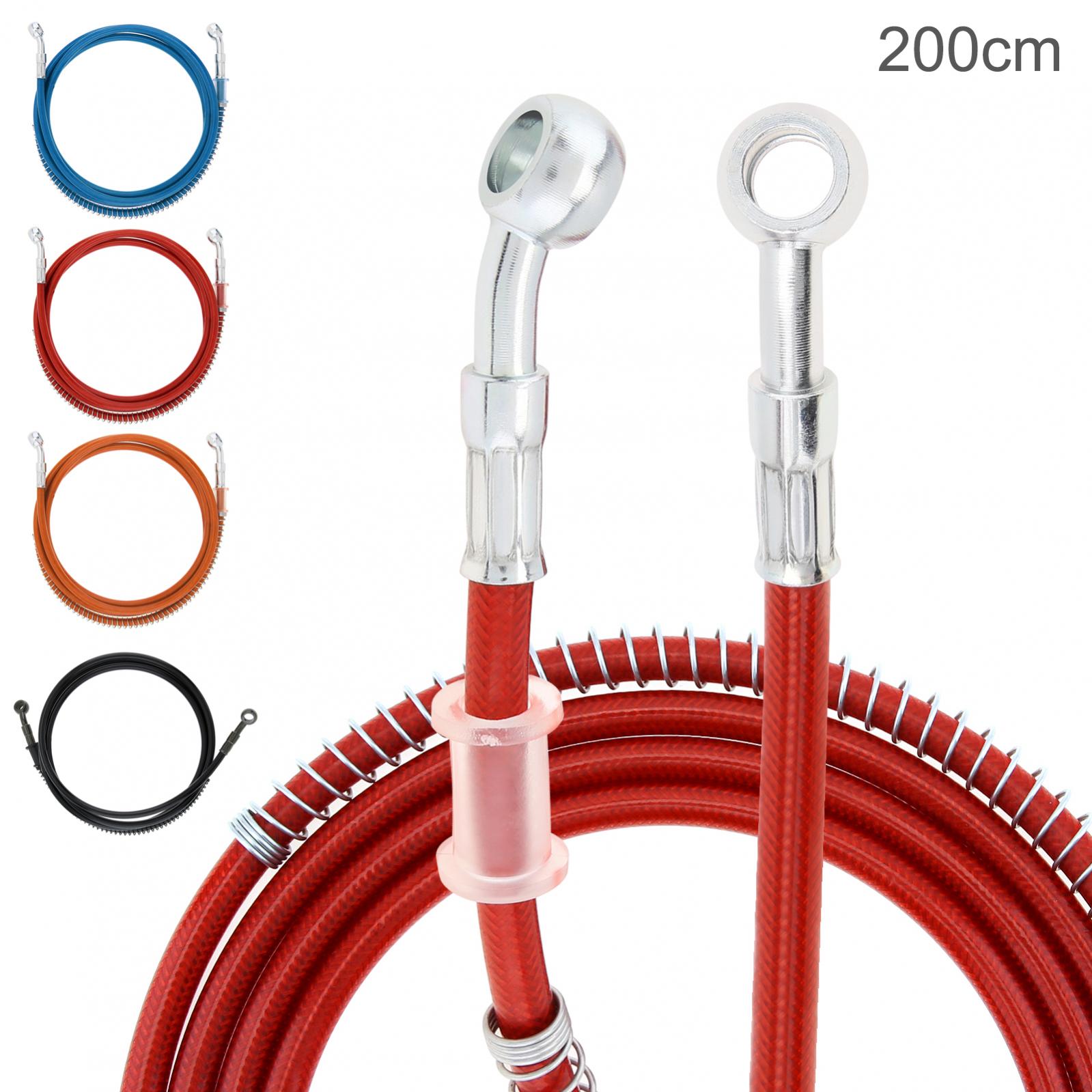 編組油圧ブレーキホース,200cm,ステンレス鋼ブレーキケー - Braided Line のレビューと価格